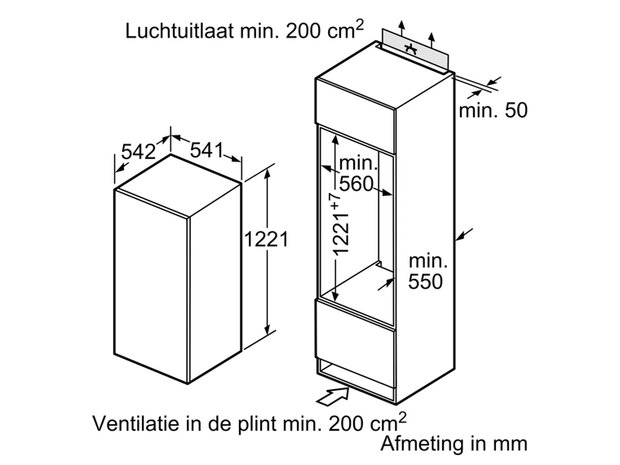 Siemens KI24LV21FF (Koelkast met vriesvak) (Showmodel)